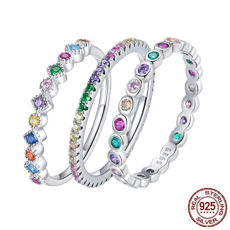 Lara Ring : The "Radiant Spectrum Ring" from Luxe Jewellery is a captivating piece that showcases a multicolor zircon design